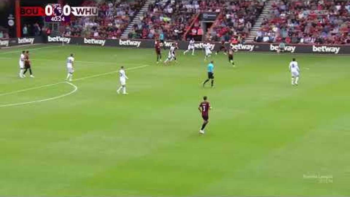 Μπόρνμουθ-Γουέστ Χαμ: 1-1 (MD 1, 12/08/2023)