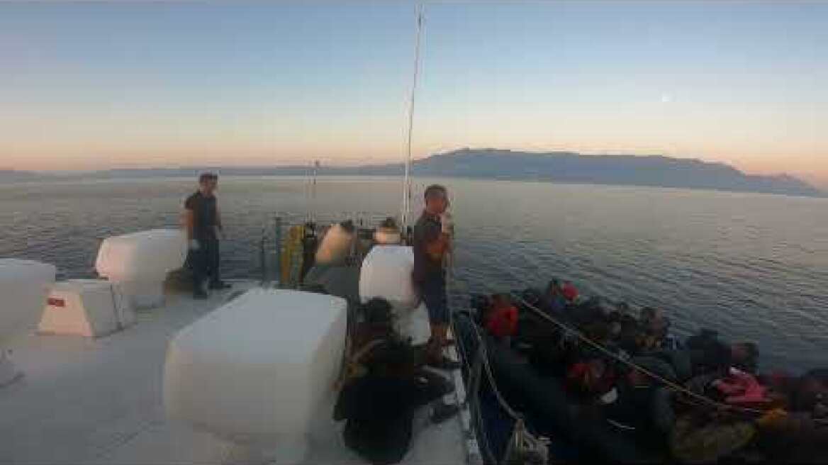 Διάσωση 35 ατόμων στη Σάμο (3/08/23)