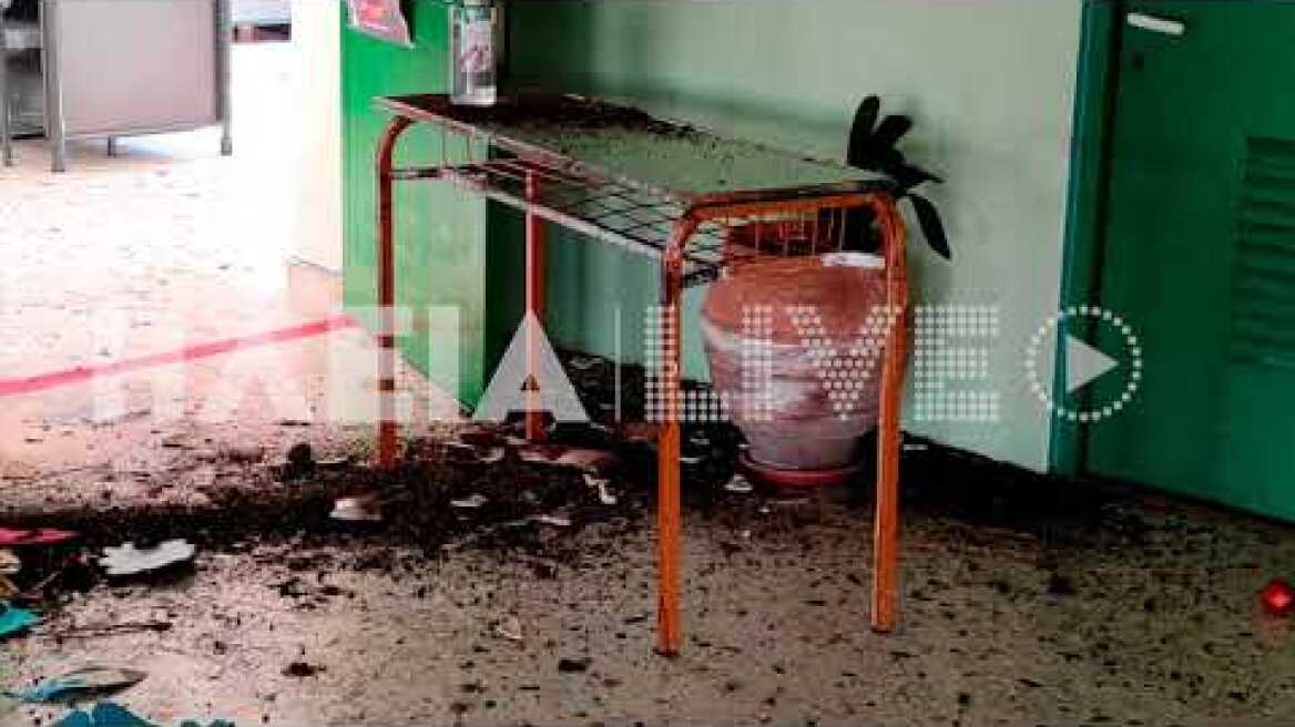 ilialive.gr - Απίστευτοι βανδαλισμοί στο 4ο γυμνάσιο Πύργου