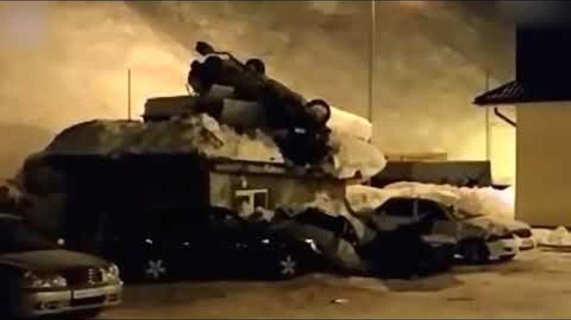 Moment Mercedes flies 180ft in the air after speeding at 125 mph