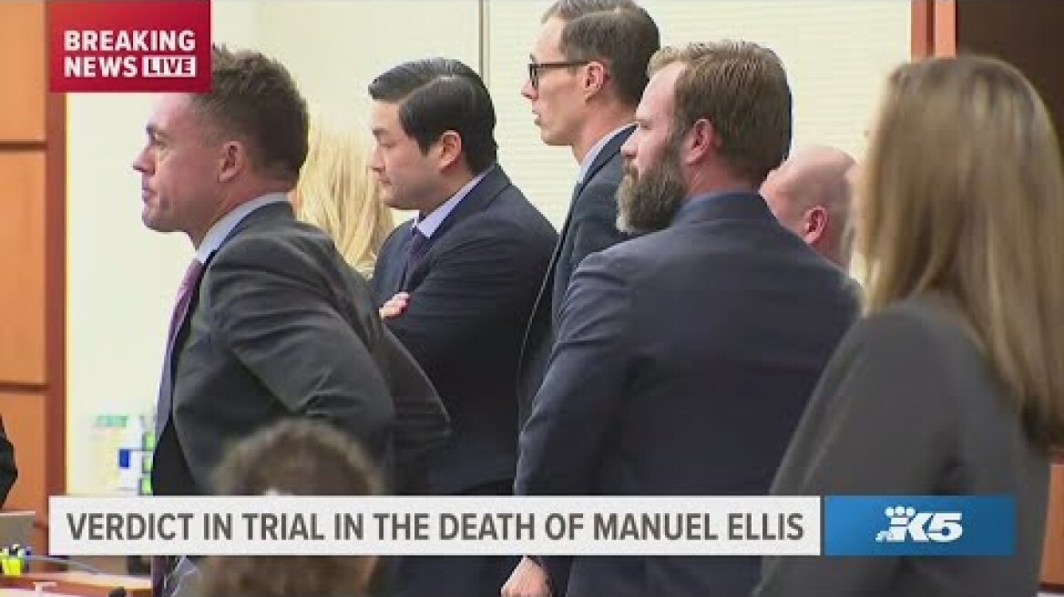 Jury verdict read to Tacoma officers charged in the death of Manuel Ellis