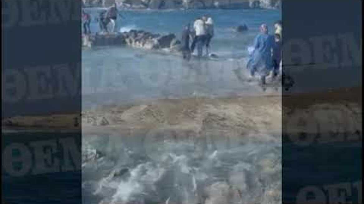 Επιχείρηση διάσωσης μεταναστών στη Μύκονο 19/06/2022