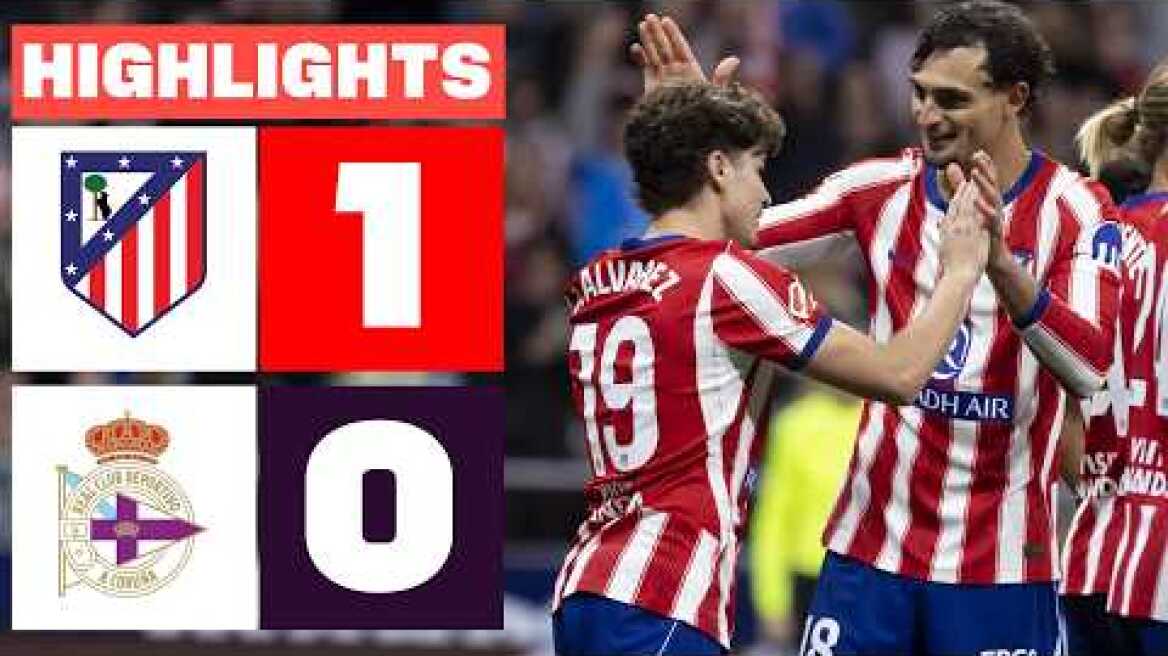 ATLÉTICO DE MADRID 1 - 0 RC DEPORTIVO | RESUMEN LALIGA EA SPORTS