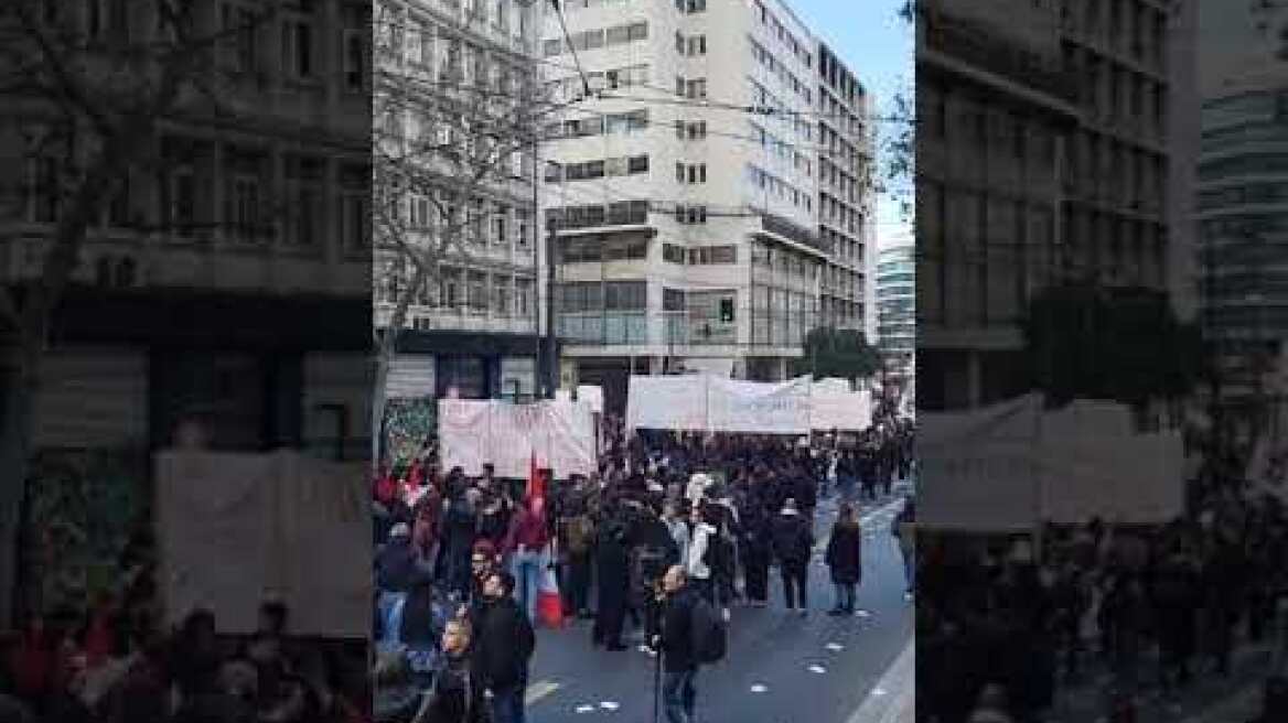 Φοιτητές και εκπαιδευτικοί στα Προπύλαια