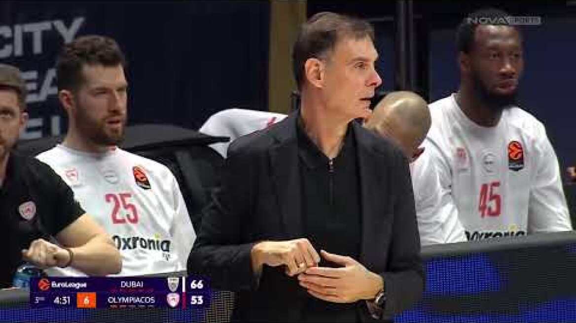 Nτουμπάι BC - Ολυμπιακός: 108-98 (MD 26, 3/2/26)