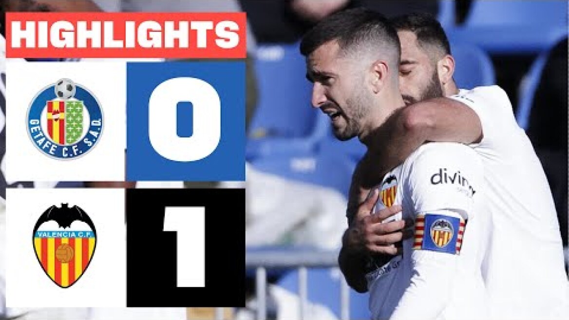 GETAFE CF 0 - 1 VALENCIA CF | RESUMEN LALIGA EA SPORTS