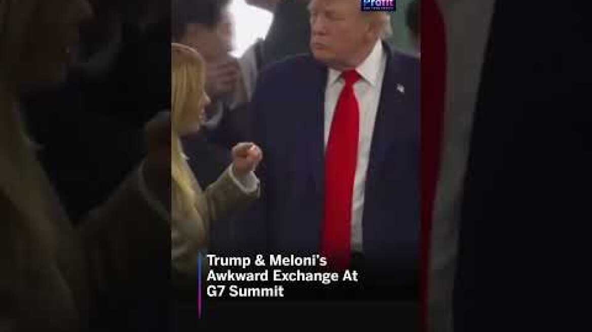 Trump-Meloni G7 Moment Goes Viral As Cameras Catch Awkward Exchange | #shorts