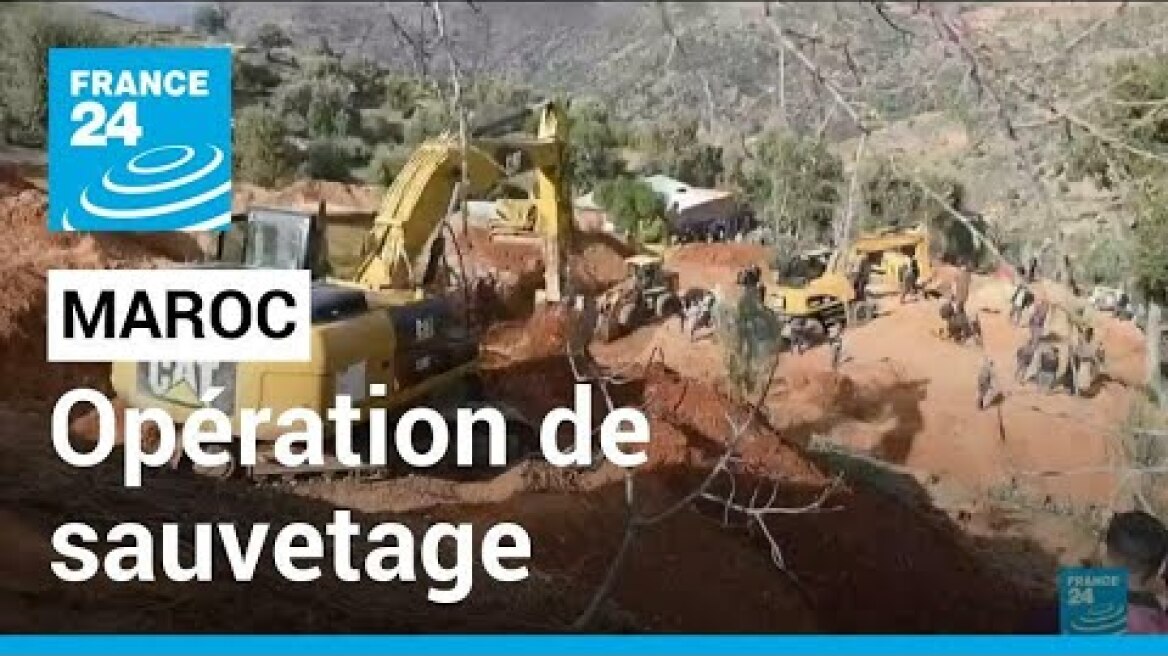 Maroc : opération de sauvetage pour libérer un enfant coincé dans un puit • FRANCE 24