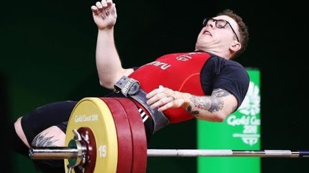 THIS is the shocking moment a weightlifter collapsed on stage after the strain of lifting 160kg