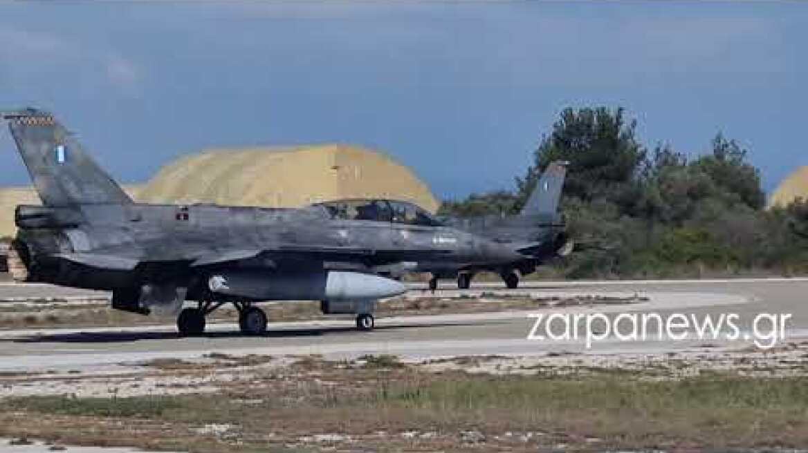 Η πτήση του Yπουργού Άμυνας Νίκου Δένδια με αεροσκάφος F16 Viper της 115 ΠΜ