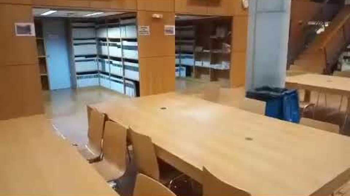 Θεσσαλονίκη: Έσταζαν νερά από την οροφή της βιβλιοθήκης του ΑΠΘ