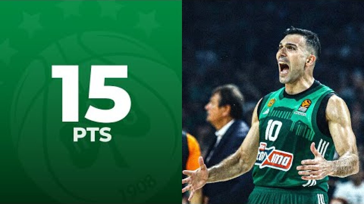 Kostas Sloukas (15 points, 2 assists, 2 steals) ☘️ Panathinaikos-Maccabi Tel Aviv 81-72 (Game 5)