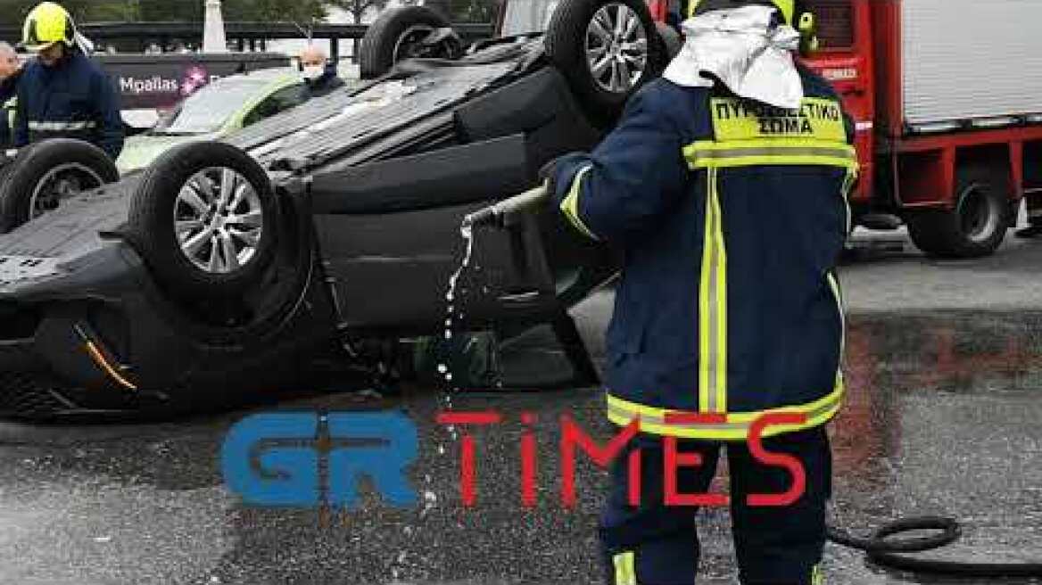 Σοβαρό τροχαίο στη Θεσσαλονίκη