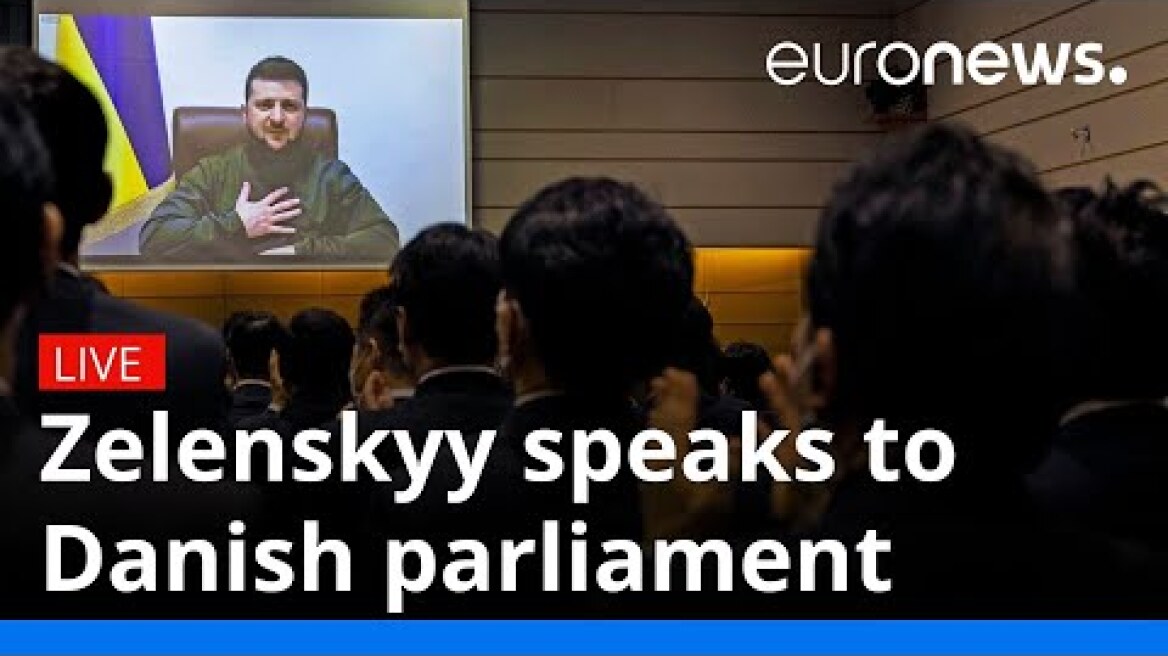 Zelenskyy speaks to Danish parliament