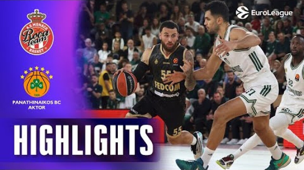 Perfect Week Completed | Monaco - Panathinaikos | R8 BASKETBALL HIGHLIGHTS 2025-26