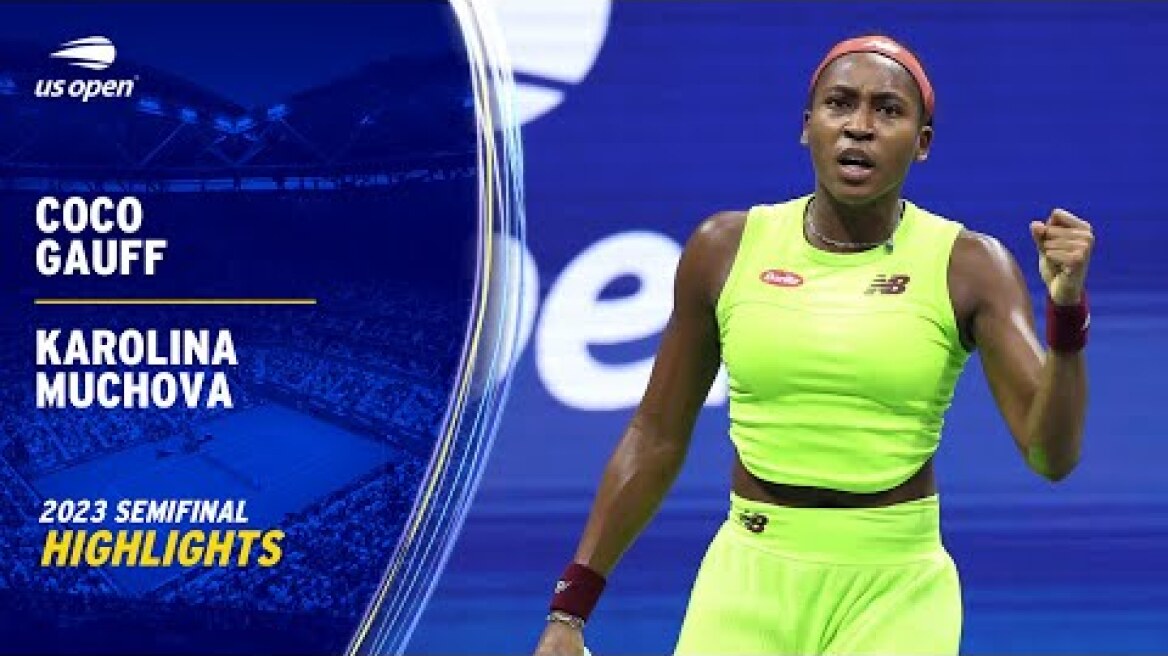 Coco Gauff vs. Karolina Muchova Highlights | 2023 US Open Semifinal