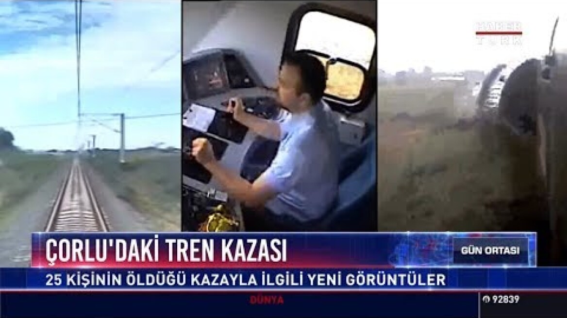 Çorlu'daki tren kazası
