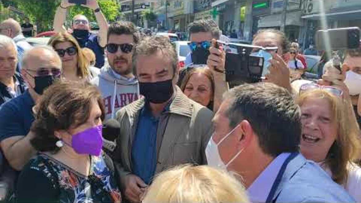 Άφιξη Τσίπρα Πολίχνη με χειροκροτήματα