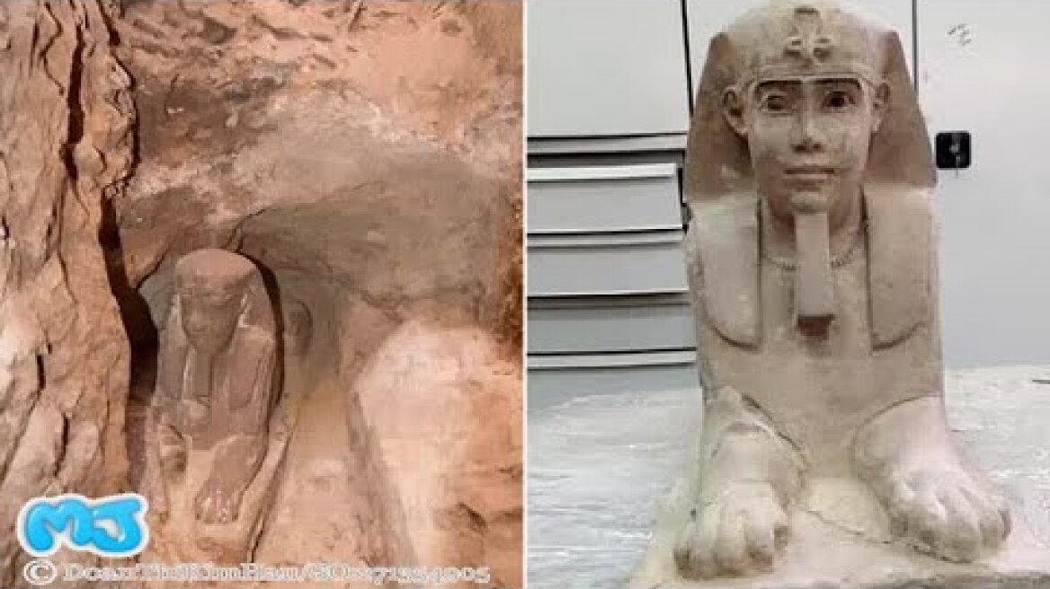 Archaeologists discover sandstone Sphinx statue in Egyptian temple | Colorful Life