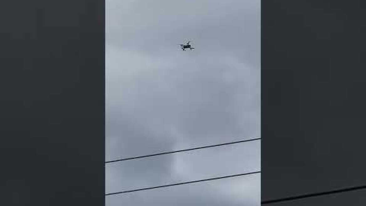 Αστυνομικό Drone στη  κηδεία της Ευαγγελίας Φραγκιαδάκη