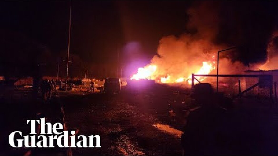 Huge explosion in Nagorno-Karabakh hits fuel storage depot as thousands evacuate