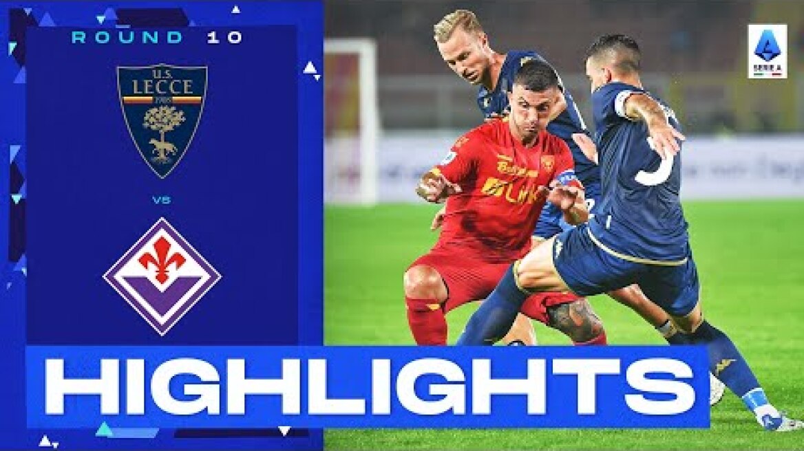 Lecce-Fiorentina 1-1 | Fiorentina pegged back by Lecce: Goal & Highlights | Serie A 2022/23