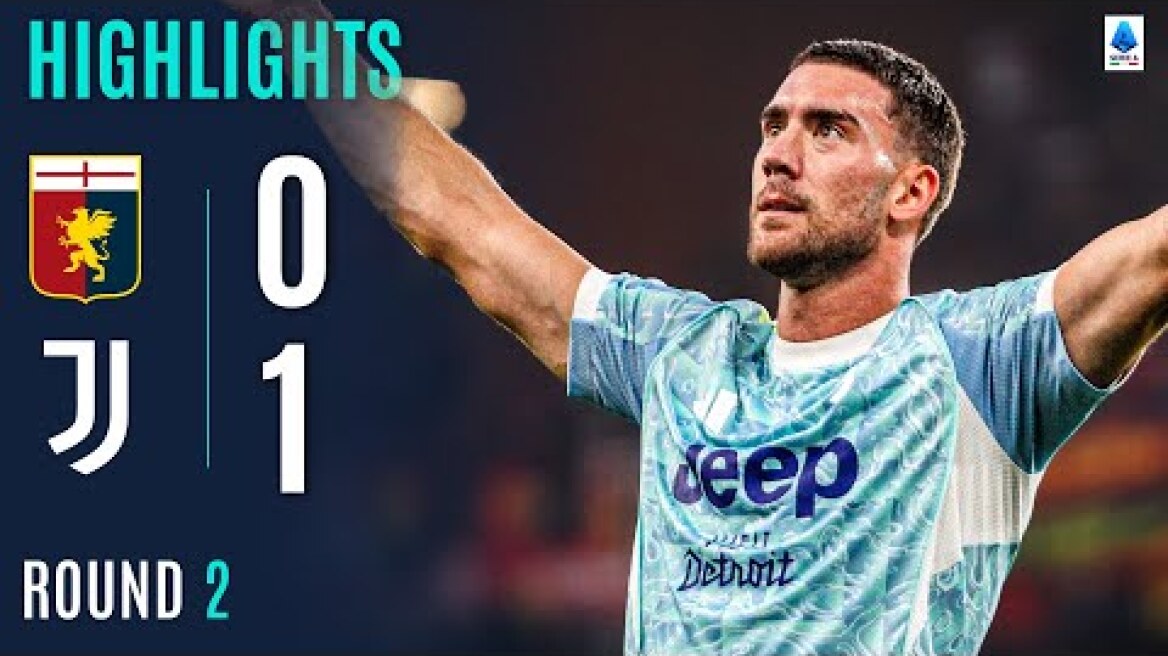 GENOA-JUVENTUS 0-1 | HIGHLIGHTS | Vlahovic On Target Again! | Serie A 2025/26