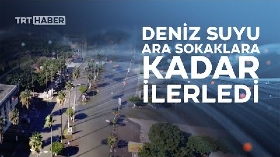 İskenderun'da deprem sonrası deniz seviyesi yükseldi