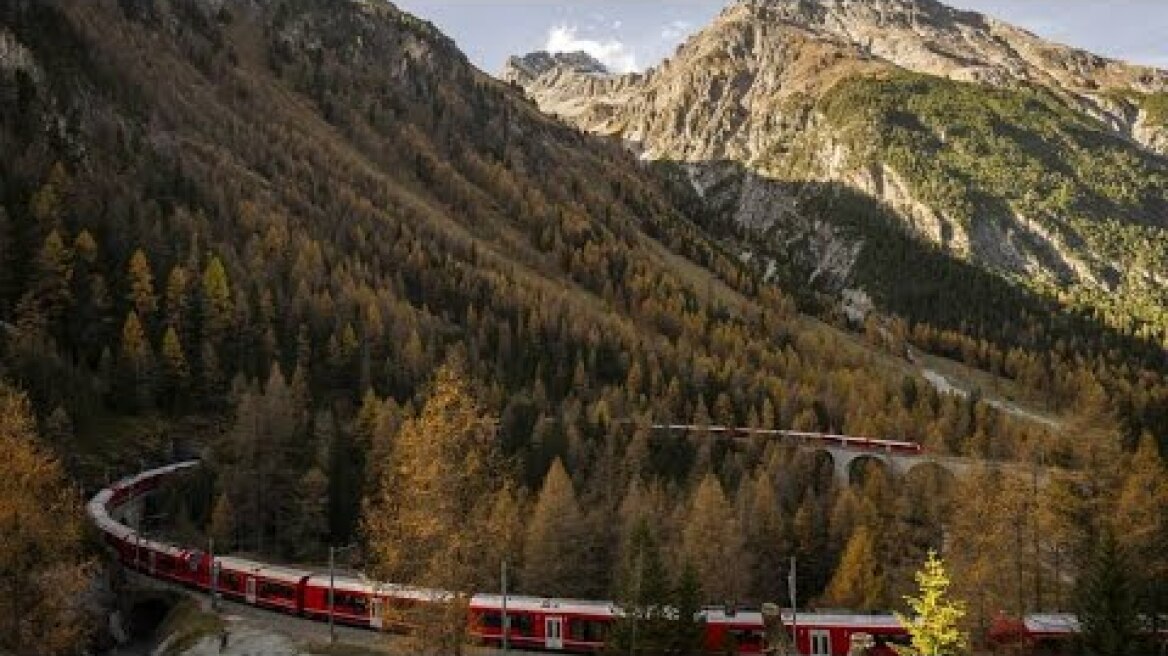 Swiss claim record for world’s longest passenger train with Alpine trip