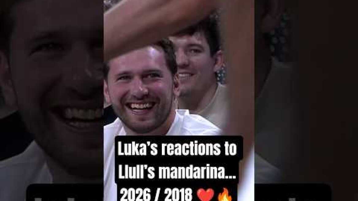 Luka’s reactions to Llull’s mandarina…2026 / 2018 ❤️🔥