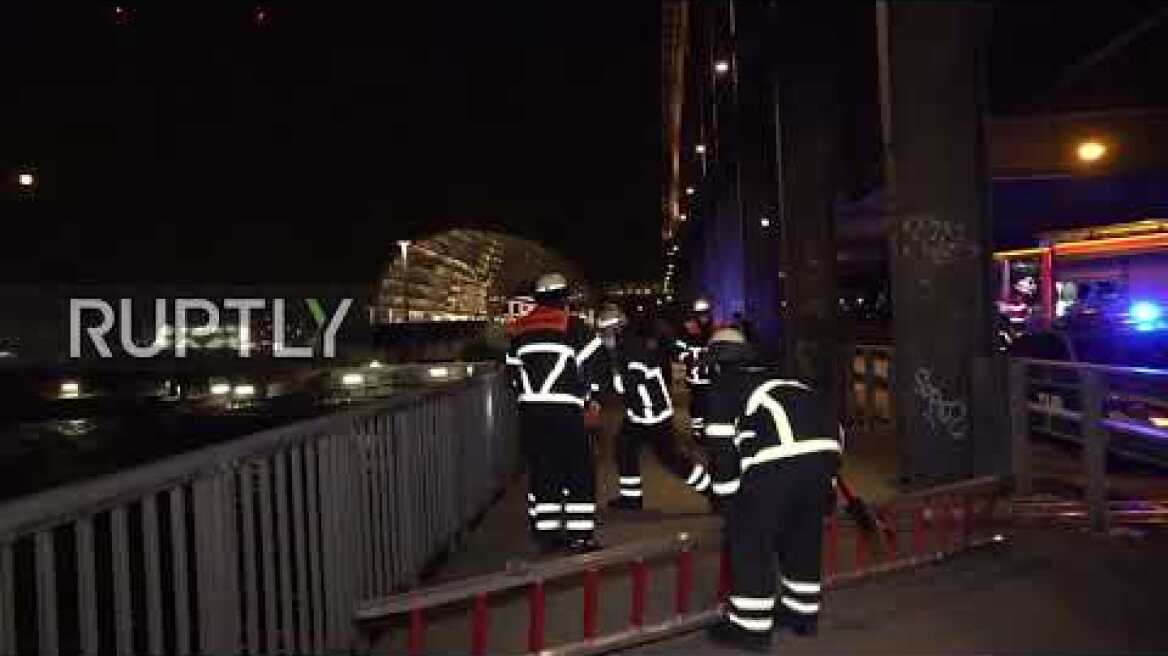Germany: Flooding throughout Hamburg as Storm Nadia causes major disruption