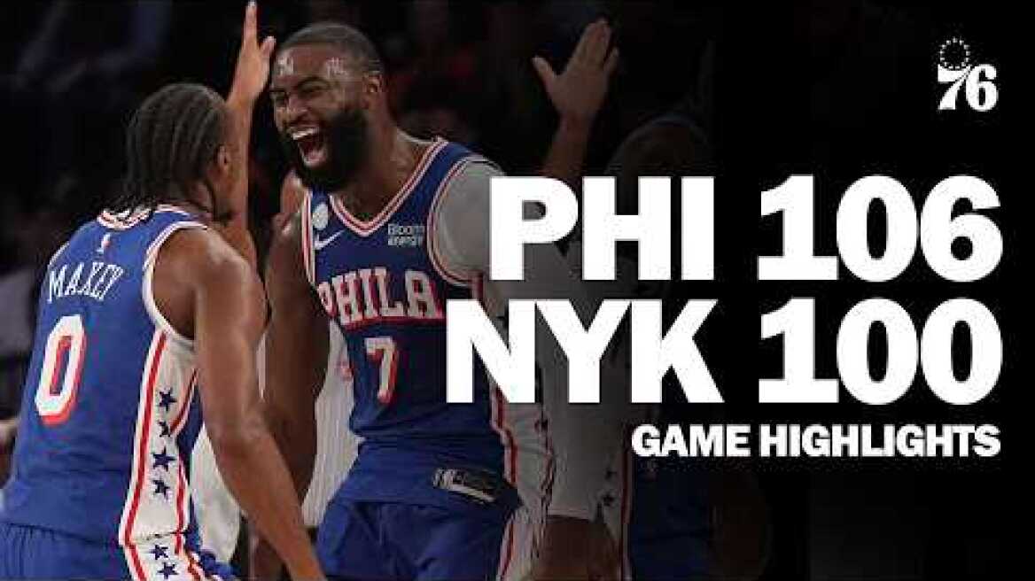 Game Highlights: Sixers Take Down the Knicks in Season Opener