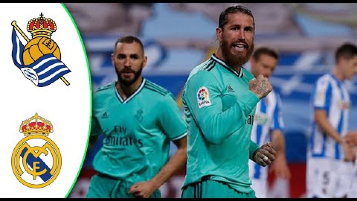 Real Sociedad vs Real Madrid 1-2 - All Goals & Highlights - 21/06/2020