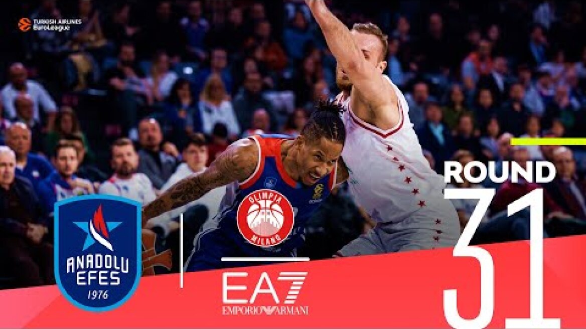 Efes shooting night makes the difference! | Round 31, Highlights | Turkish Airlines EuroLeague