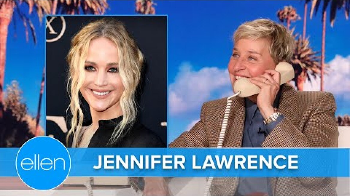 Jennifer Lawrence Used to Pretend Ellen Interviewed Her on the Toilet