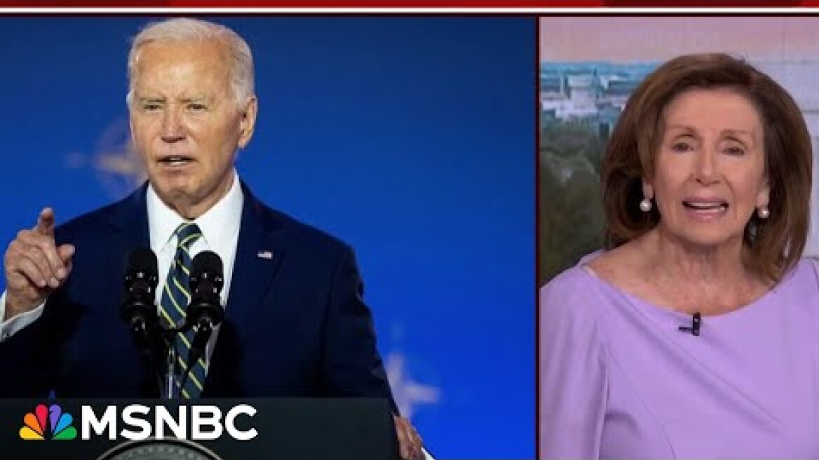 Nancy Pelosi: It's up to Biden to decide if he's going to run; whatever he decides, we go with