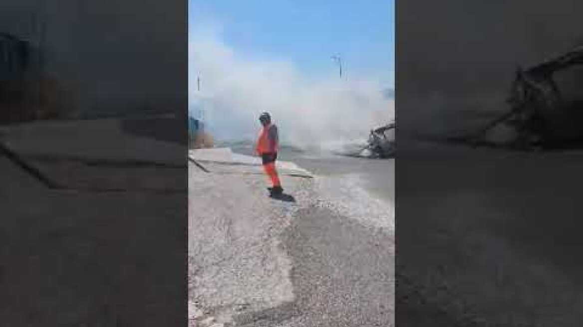 Συναγερμός στην Πυροσβεστική για φωτιά στα Τέμπη – Κάηκε και τροχόσπιτο