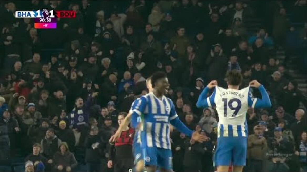 Μπράιτον-Μπόρνμουθ: 1-1 (MD 22, 19/01/2026)