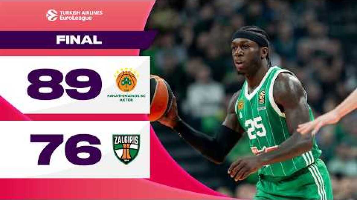 UNBELIEVABLE Turnaround | Panathinaikos – Zalgiris | BASKETBALL HIGHLIGHTS R23 2024-25