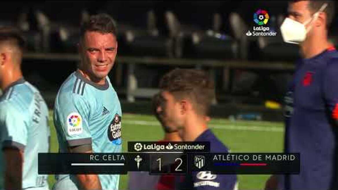 Resumen de RC Celta vs Atlético de Madrid (1-2)