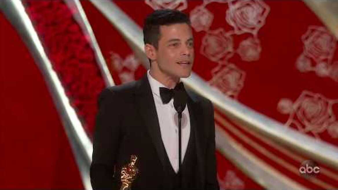 Rami Malek Accepts the Oscar for Lead Actor