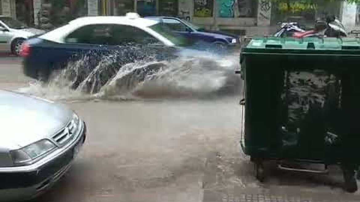 Έντονη βροχή - Θεσσαλονίκη
