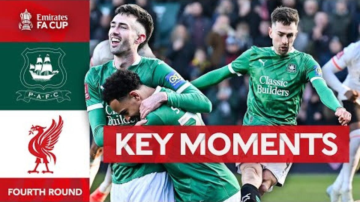 Plymouth Argyle v Liverpool | Key Moments | Fourth Round | Emirates FA Cup 2024-25