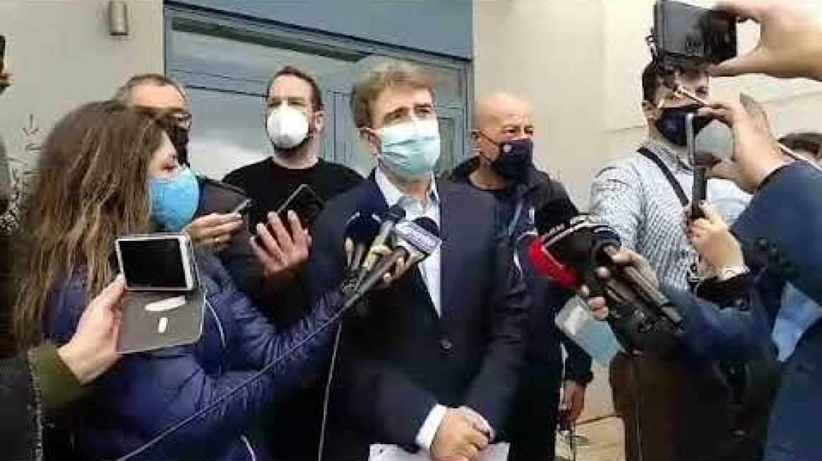 O Mιχ. Χρυσοχοΐδης στην Πάτρα για τον κορωνοϊό