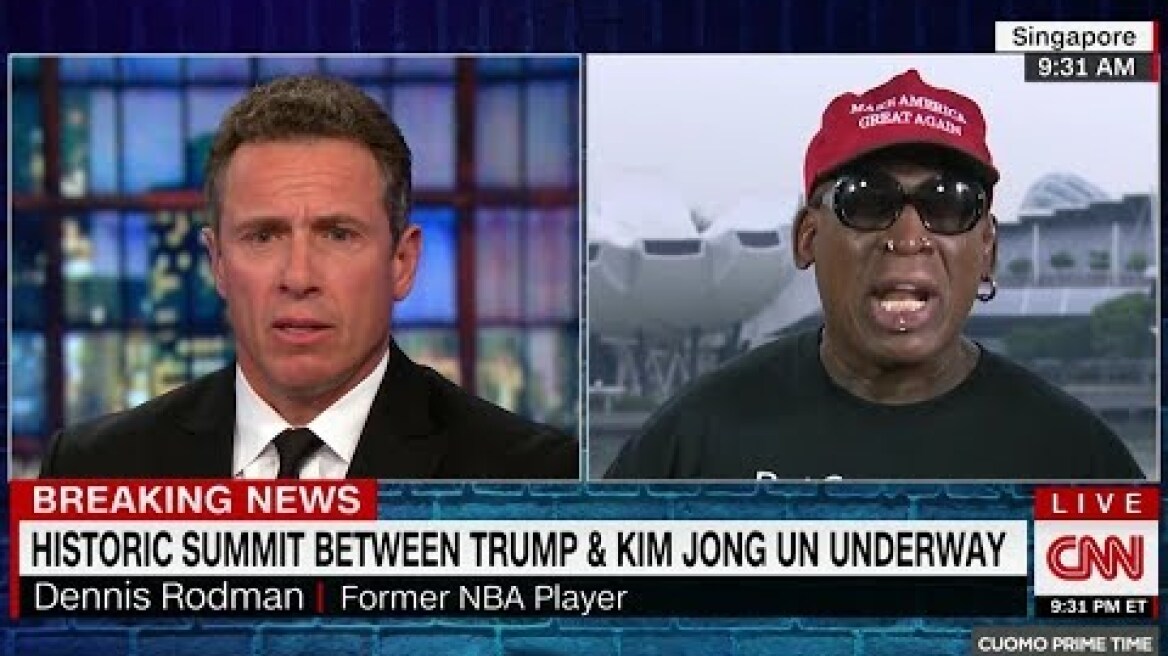 Dennis Rodman Historic Interview ► Trump - Kim Summit | CNN |