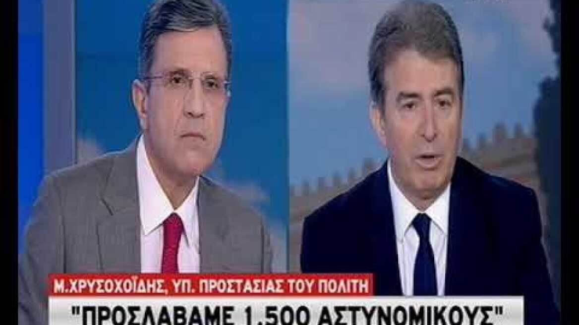 Ο Μ. Χρυσοχοΐδης στο ΣΚΑΙ
