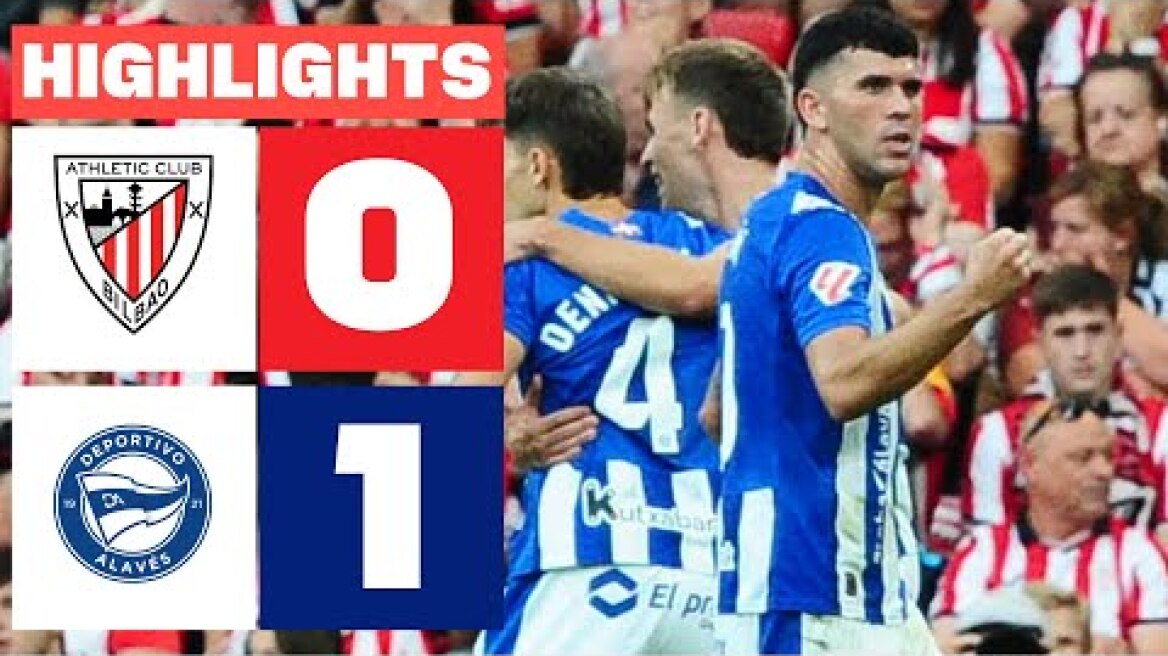 ATHLETIC CLUB 0 - 1 DEPORTIVO ALAVÉS | RESUMEN LALIGA EA SPORTS