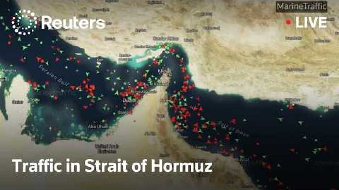 LIVE: Strait of Hormuz vessel traffic as US-Iran sign ceasefire agreement