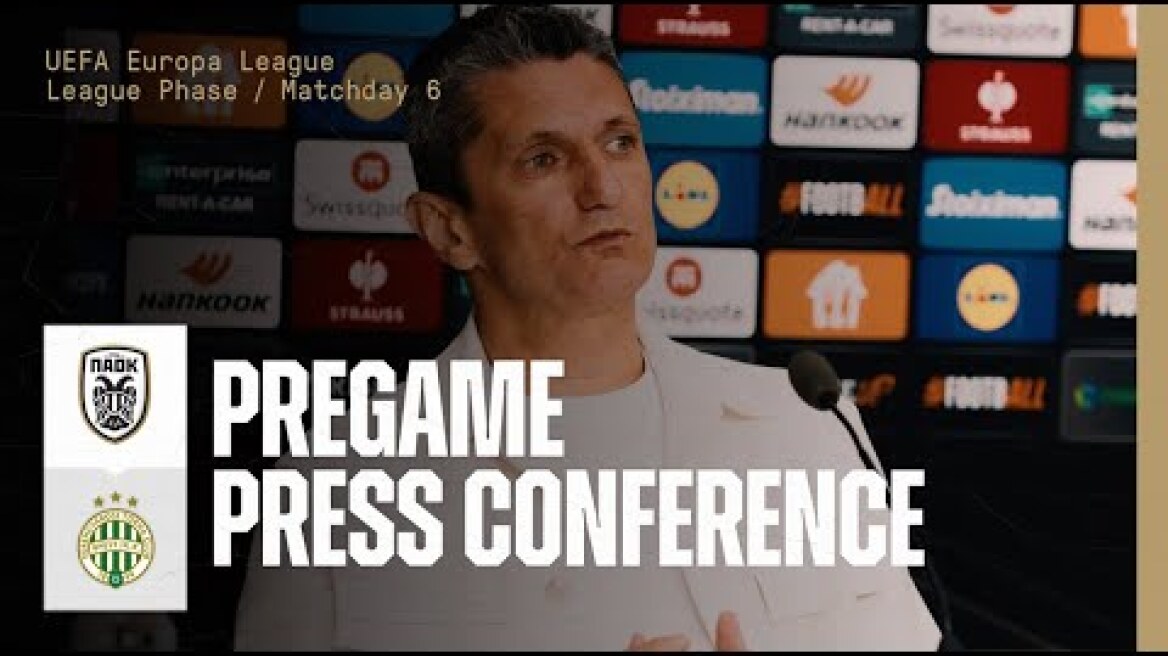Pregame Press Conference: PAOK FC Vs Ferencváros – Live PAOK TV