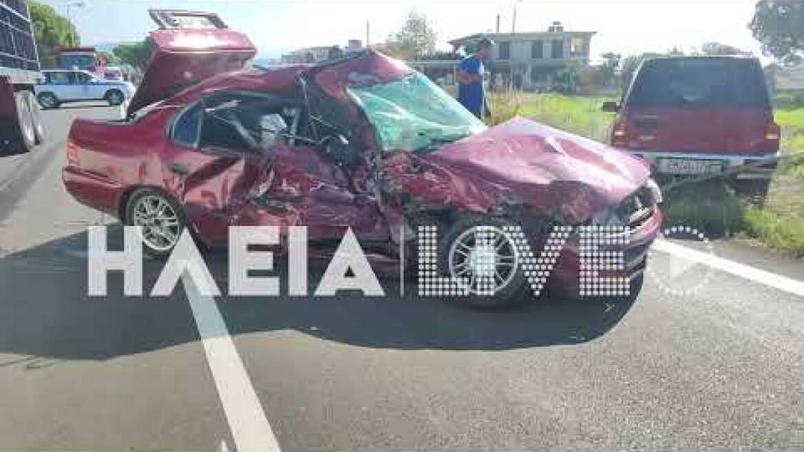 ilialive.gr - Σύγκρουση ΙΧ με νταλίκα στη Ζαχάρω - Ένας σοβαρά τραυματίας